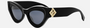 Fendi FE40146I 01V women's full rim cat eye acetate sunglasses in black frame, and blue lenses, with 52 mm lens size, 20 mm bridge size, and 140 mm temple length. Available in Dubai, UAE.