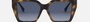 Fendi FE40161I 52W women's full rim square sunglasses in a havana acetate frame with blue lenses. Features a 54 mm lens size, 18 mm bridge size, and 140 mm temple length. Available in Dubai, UAE.