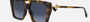 Fendi FE40161I 52W women's full rim square sunglasses in a havana acetate frame with blue lenses. Features a 54 mm lens size, 18 mm bridge size, and 140 mm temple length. Available in Dubai, UAE.