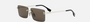 Fendi FE40165U 32E men's full rim square sunglasses in a gold acetate frame with brown lenses. Features a 60 mm lens size, 13 mm bridge size, and 145 mm temple length. Available in Dubai, UAE.