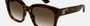 Gucci GG1338SK 002  women's full rim square sunglasses in havana frame and brown gradient lenses, with 54mm lens size, 19mm bridge size, and 145mm temple size. Available in Dubai, UAE.