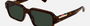 Gucci GG1887S 002 - Havana/Green Men's Sunglasses, Rectangle