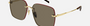 Gucci GG1955SA 002 - Gold/Brown Square, Women's Sunglasses
