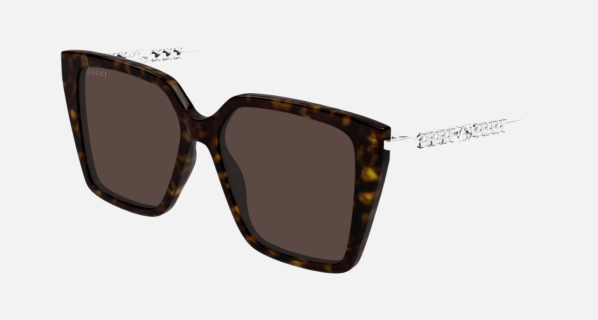Gucci GG1967S 003 - Havana/Brown Square, Women's Sunglasses