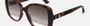 Gucci GG0762S 002  women's full rim square sunglasses in havana frame and brown lenses, with 56mm lens size, 18mm bridge size, and 145mm temple size. Available in Dubai, UAE.
