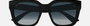 Gucci GG1338SK 003  women's full rim square sunglasses in black frame and grey gradient lenses, with 54mm lens size, 19mm bridge size, and 145mm temple size. Available in Dubai, UAE.