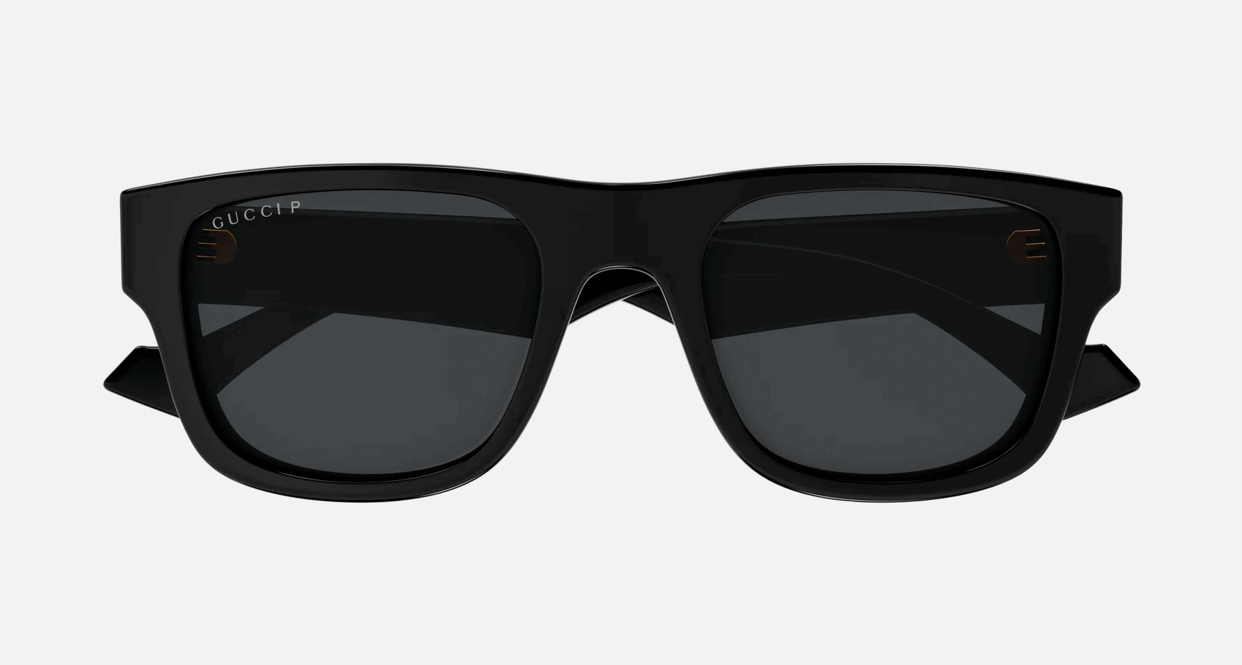Gucci GG1427S 002 - Black/Grey Polarized Men's Sunglasses, Square