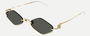 Gucci GG1604S 001 - Gold/Grey Diamond, Women's Sunglasses