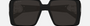 Gucci GG1692S 001  women's full rim square sunglasses in black frame and grey lenses, with 54mm lens size, 18mm bridge size, and 135mm temple size. Available in Dubai, UAE.