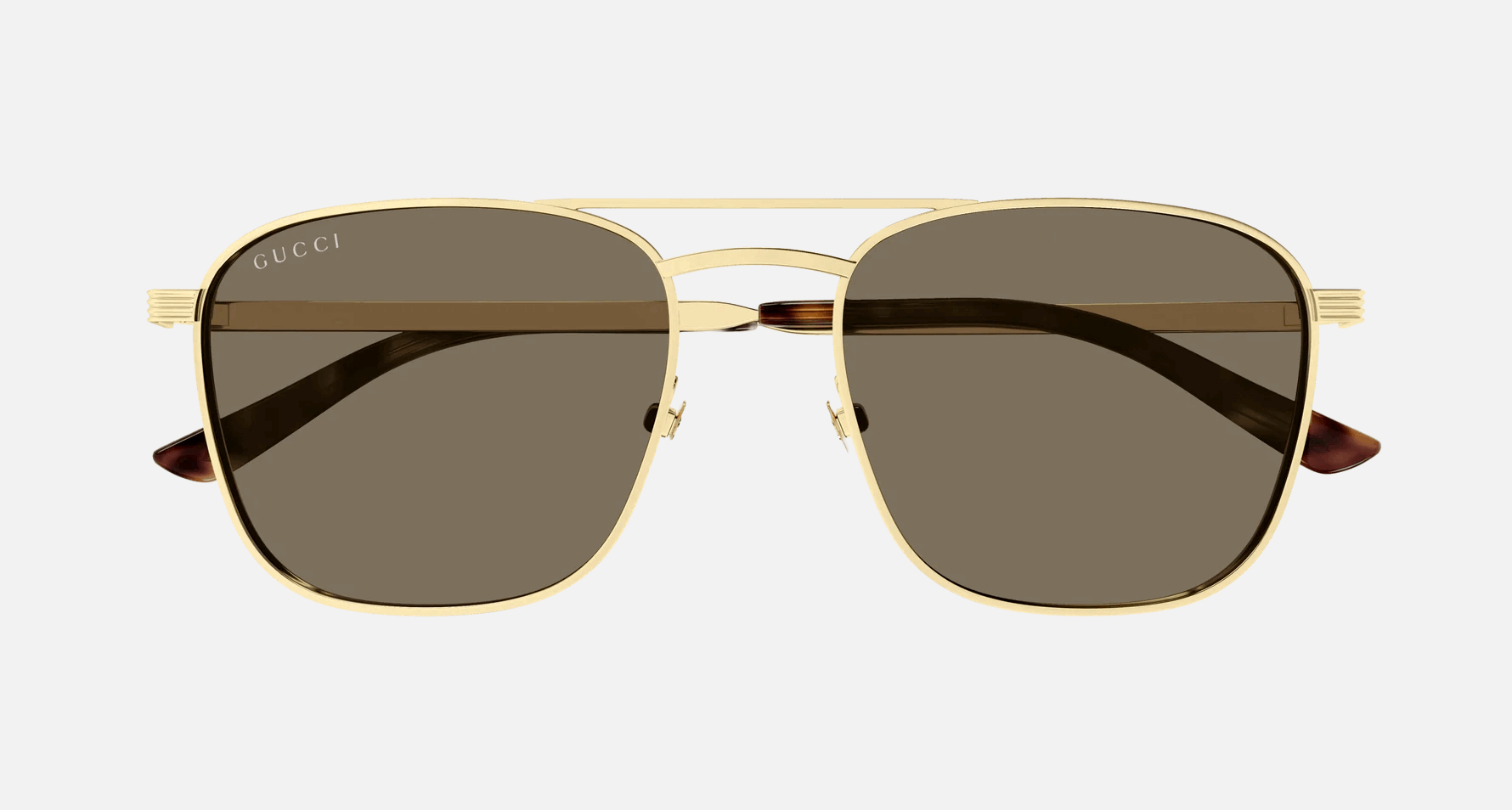 Gucci GG1881S 002 - Gold/Brown Aviator, Men's Sunglasses, Pilot