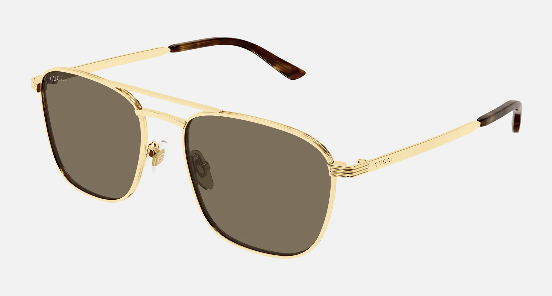 Gucci GG1881S 002 - Gold/Brown Aviator, Men's Sunglasses, Pilot