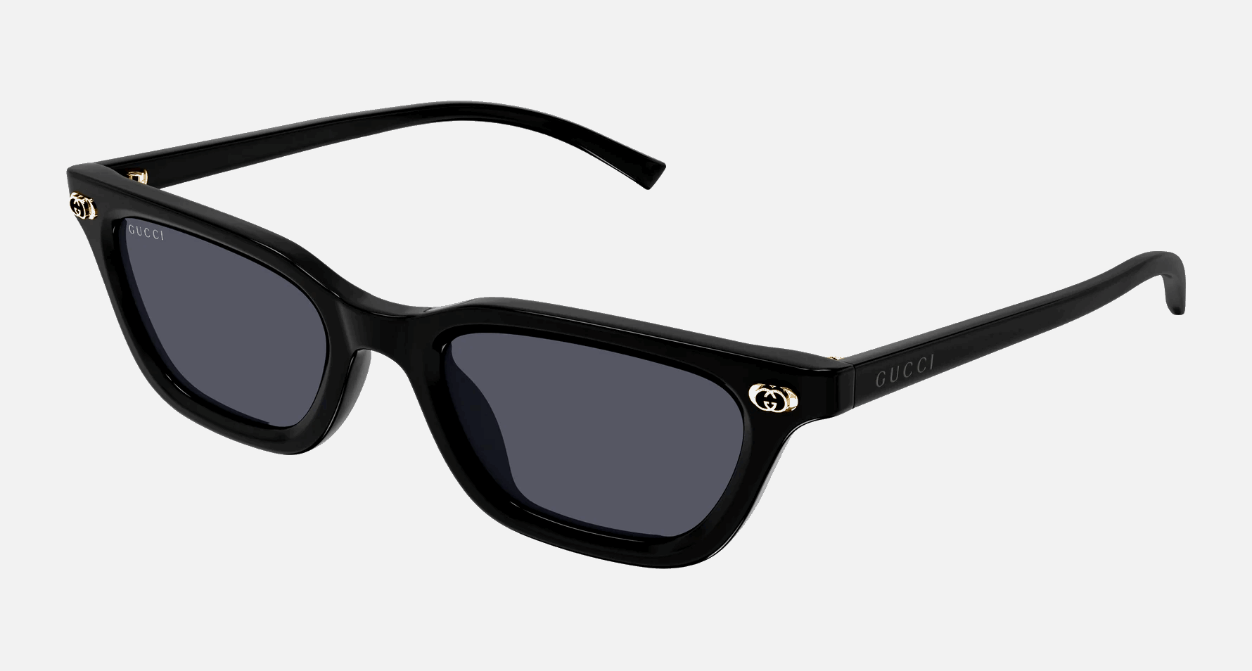 Gucci GG1944S 001 - Black/Grey Cat Eye, Women's Sunglasses