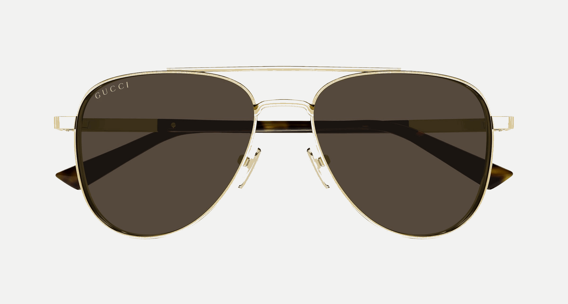 Gucci GG1962S 002 - Gold/Brown Aviator, Men's Sunglasses, Pilot