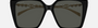 Gucci GG1967S 002 - Black with Silver/Grey Square, Women's Sunglasses
