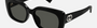 Gucci GG1979SK 001 - Black/Grey Rectangle, Women's Sunglasses