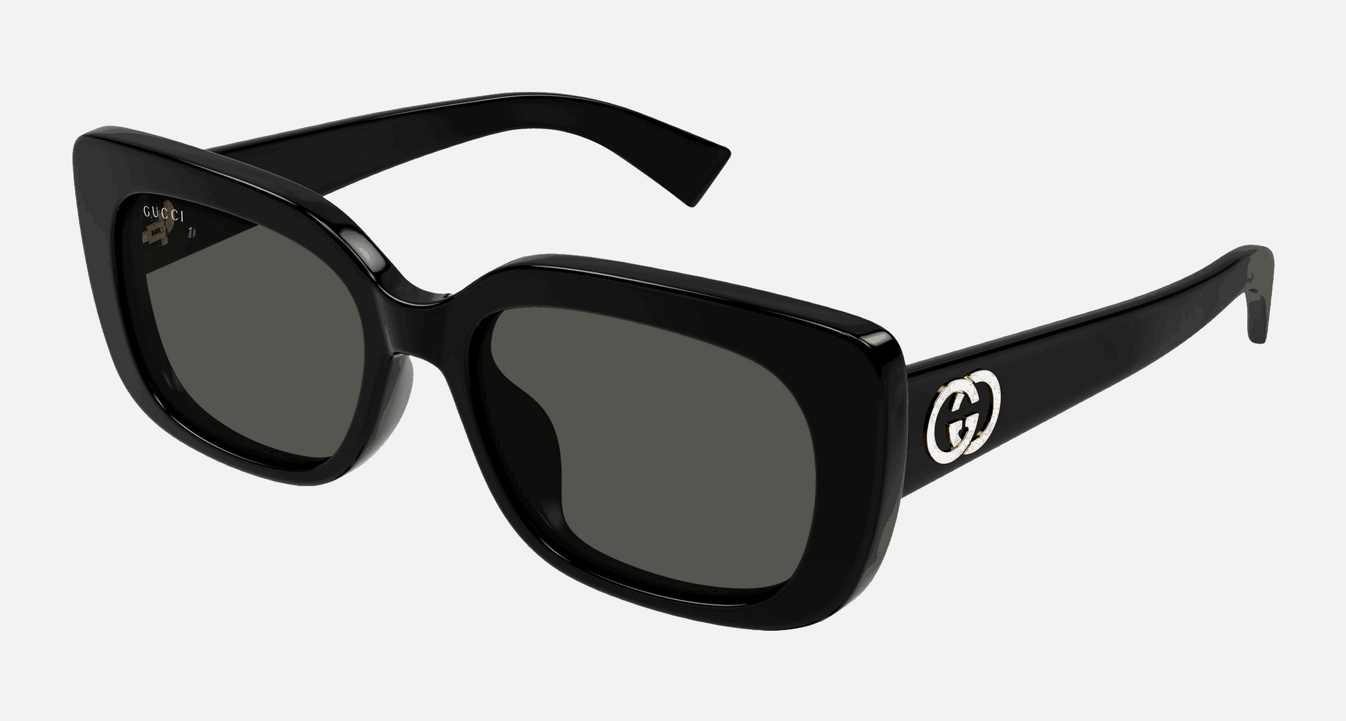 Gucci GG1979SK 001 - Black/Grey Rectangle, Women's Sunglasses