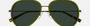 Gucci GG1981S 004 - Ruthenium Green/Green Aviator, Men's Sunglasses, Pilot