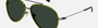 Gucci GG1981S 004 - Ruthenium Green/Green Aviator, Men's Sunglasses, Pilot