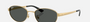 Ray-Ban RB3774D 001/87  unisex's full rim oval sunglasses in polished arista gold
 frame and dark grey lenses, with 55mm lens size, 19mm bridge size, and 145mm temple size. Available in Dubai, UAE.