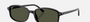 Ray-Ban Sam RB2232 901/31  unisex's full rim irregular sunglasses in polished black frame and green lenses, with 54mm lens size, 19mm bridge size, and 145mm temple size. Available in Dubai, UAE.
