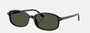 Ray-Ban Sam RB2232 901/31  unisex's full rim irregular sunglasses in polished black frame and green lenses, with 54mm lens size, 19mm bridge size, and 145mm temple size. Available in Dubai, UAE.