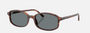 Ray-Ban Sam RB2232 954/62  unisex's full rim irregular sunglasses in polished striped havana frame and blue lenses, with 54mm lens size, 19mm bridge size, and 145mm temple size. Available in Dubai, UAE.