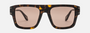 Just Cavalli SJC096 722 square sunglasses for women in full rim plastic, with havana frame, and brown lenses. 53mm in lens size, 20mm in bridge size, and 140mm in temple length.