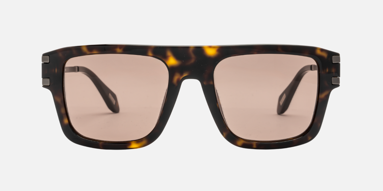Just Cavalli SJC096 722 square sunglasses for women in full rim plastic, with havana frame, and brown lenses. 53mm in lens size, 20mm in bridge size, and 140mm in temple length.