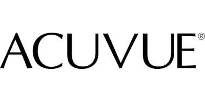 Acuvue logo on a transparent background