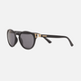 Despada DS 2383 C1  men's full rim round sunglasses in matte black frame and grey lenses, with 50mm lens size, 22mm bridge size, and 140mm temple size. Available in Dubai, UAE.