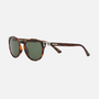 Despada DS 2383 C4  men's full rim round sunglasses in havana frame and green lenses, with 50mm lens size, 22mm bridge size, and 140mm temple size. Available in Dubai, UAE.