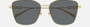 Gucci GG1805SA 001 cat eye sunglasses for women in full rim metal, with gold frame, and grey lenses. 60mm in lens size, 15mm in bridge size, and 145mm in temple length.