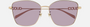 Gucci GG1805SA 003 cat eye sunglasses for women in full rim metal, with gold frame, and violet lenses. 60mm in lens size, 15mm in bridge size, and 145mm in temple length.