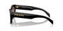 Prada PR A09S 1AB0A6 cat eye sunglasses for women in full rim acetate, with black frame, and brown gradient lenses. 53mm in lens size, 18mm in bridge size, and 145mm in temple length.