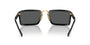 Prada PR A11S 1AB5S0 propionate sunglasses for women in full rim acetate, with black frame, and dark grey lenses. 62mm in lens size, 23mm in bridge size, and 125mm in temple length.