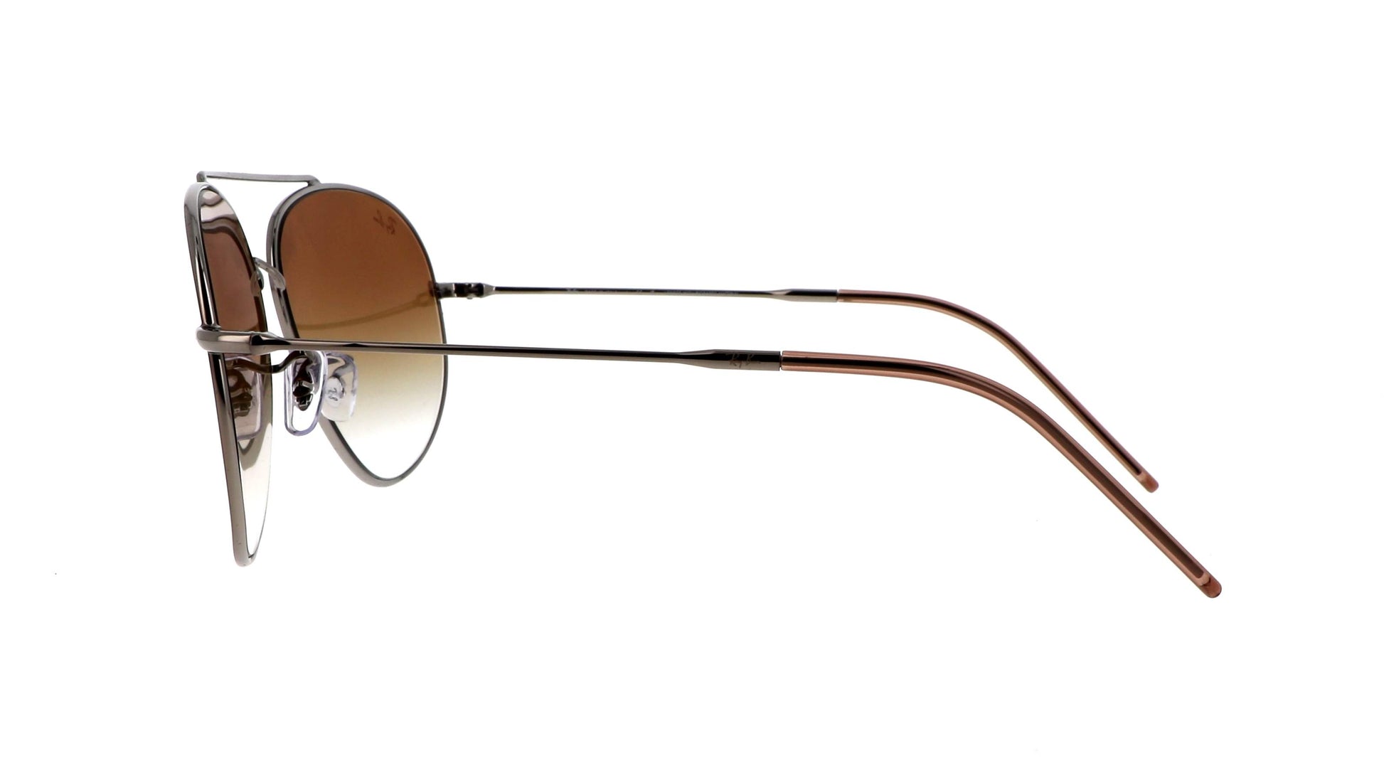 Ray-Ban Aviator Reverse RBR0101S 003/GA pilot sunglasses for unisex in full rim metal, with polished silver frame, and light blue lenses. 62mm in lens size, 11mm in bridge size, and 145mm in temple length.