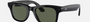 Ray-Ban Meta Wayfarer RW4006 601/71 square sunglasses for unisex in full rim injected, with shiny black
  frame, and g-15 green lenses. 50mm in lens size, 22mm in bridge size, and 150mm in temple length.