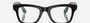 Ray-Ban Meta Wayfarer RW4006 601/SB square sunglasses for unisex in full rim injected, with shiny black
  frame, and clear lenses. 50mm in lens size, 22mm in bridge size, and 150mm in temple length.