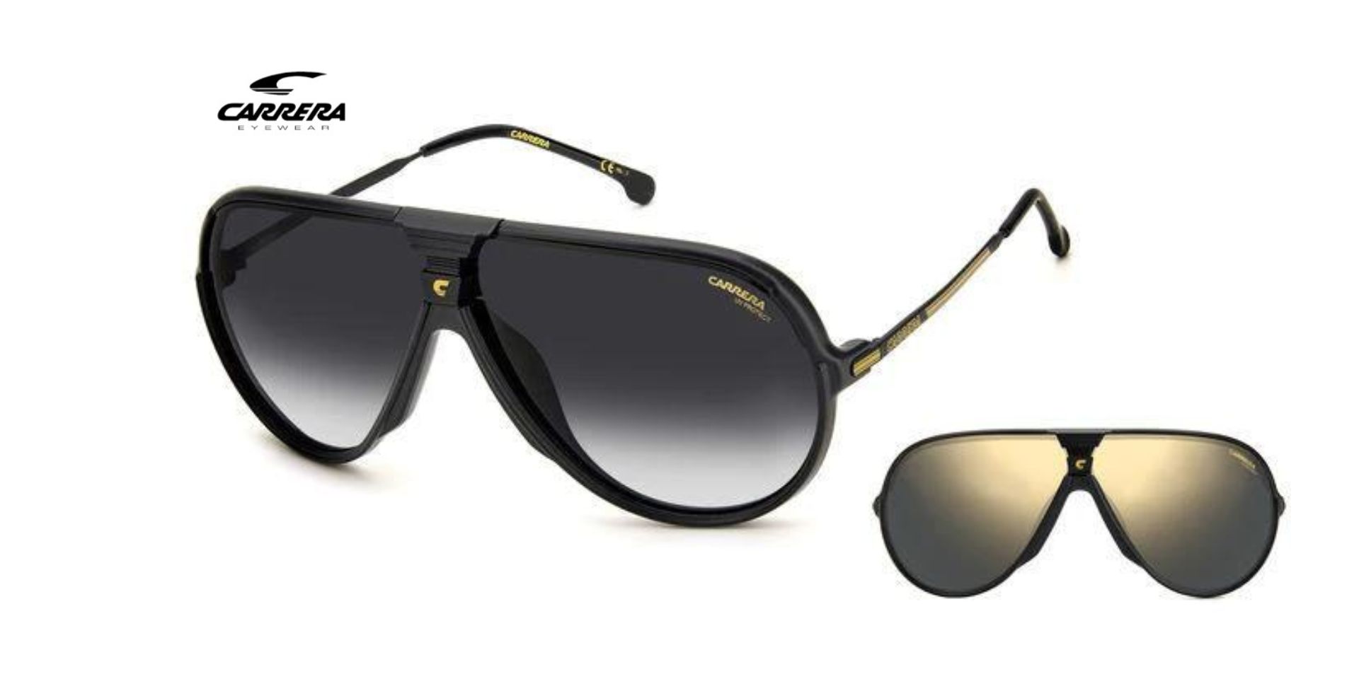 CARRERA Men's Non-Polarized Metal Dark Grey Lens Glass Rectangular  Sunglasses 205784 : Amazon.in: Fashion