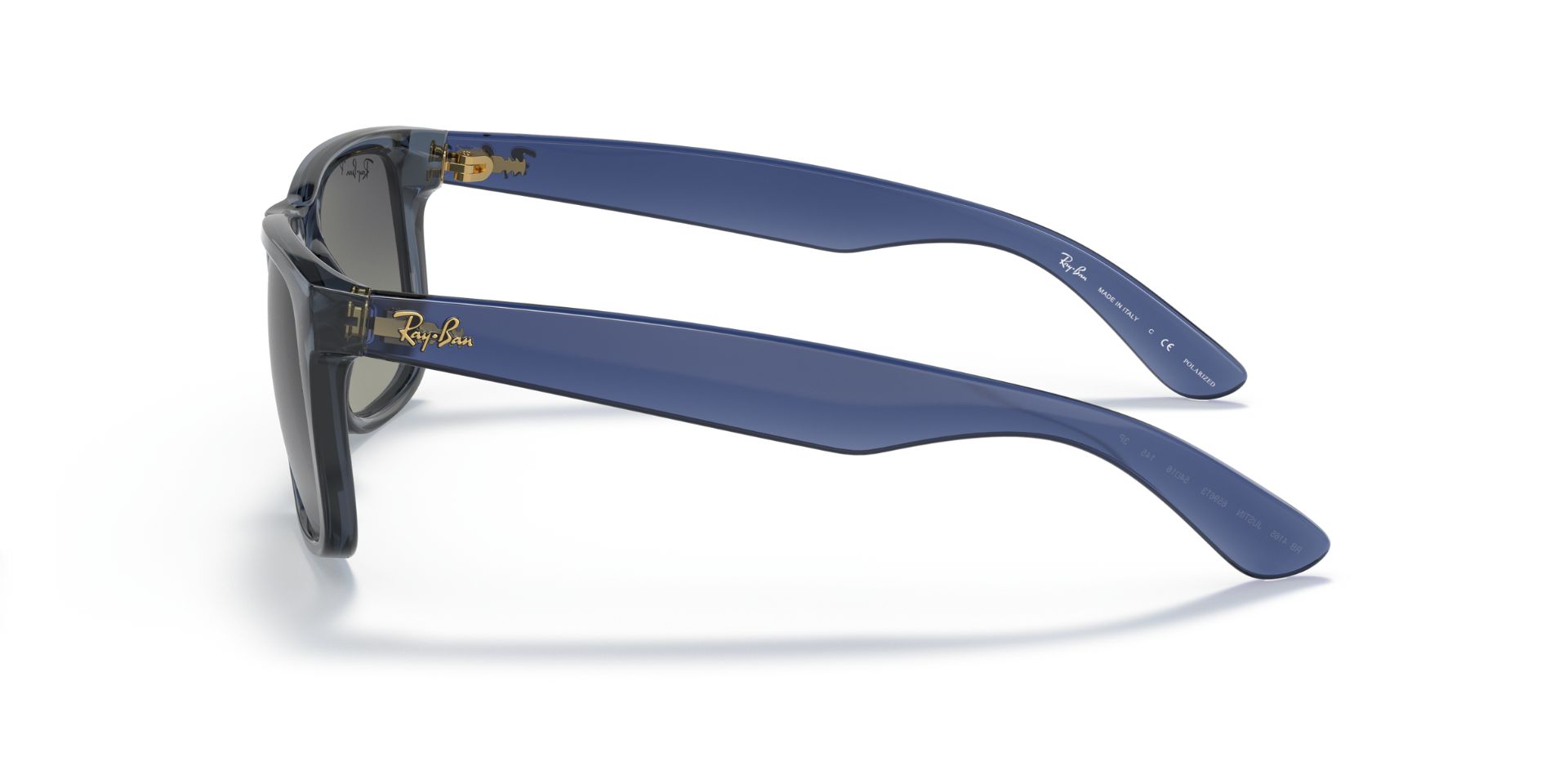 RB3565 - Full Rim Round Jack - Silver/Clear Gradient Blue | Trivision  Optical